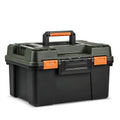 Werkzeugkoffer 50 x 30 x 25 cm Kunststoff Schwarz Orange mit Tragegriff